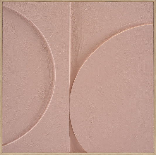 3D wanddecoratie 80x80cm Halve circkels transcedent