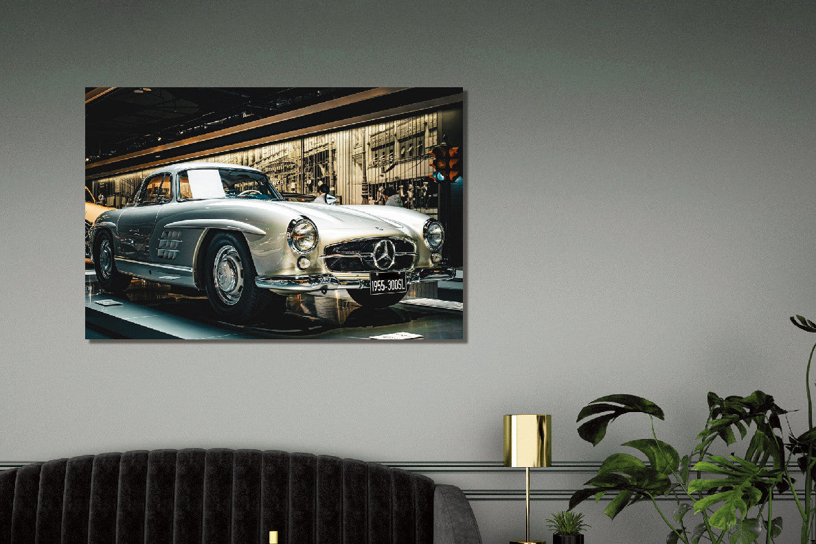 Glasbild «Graues Auto» 80 × 120 cm – Ansicht 2
