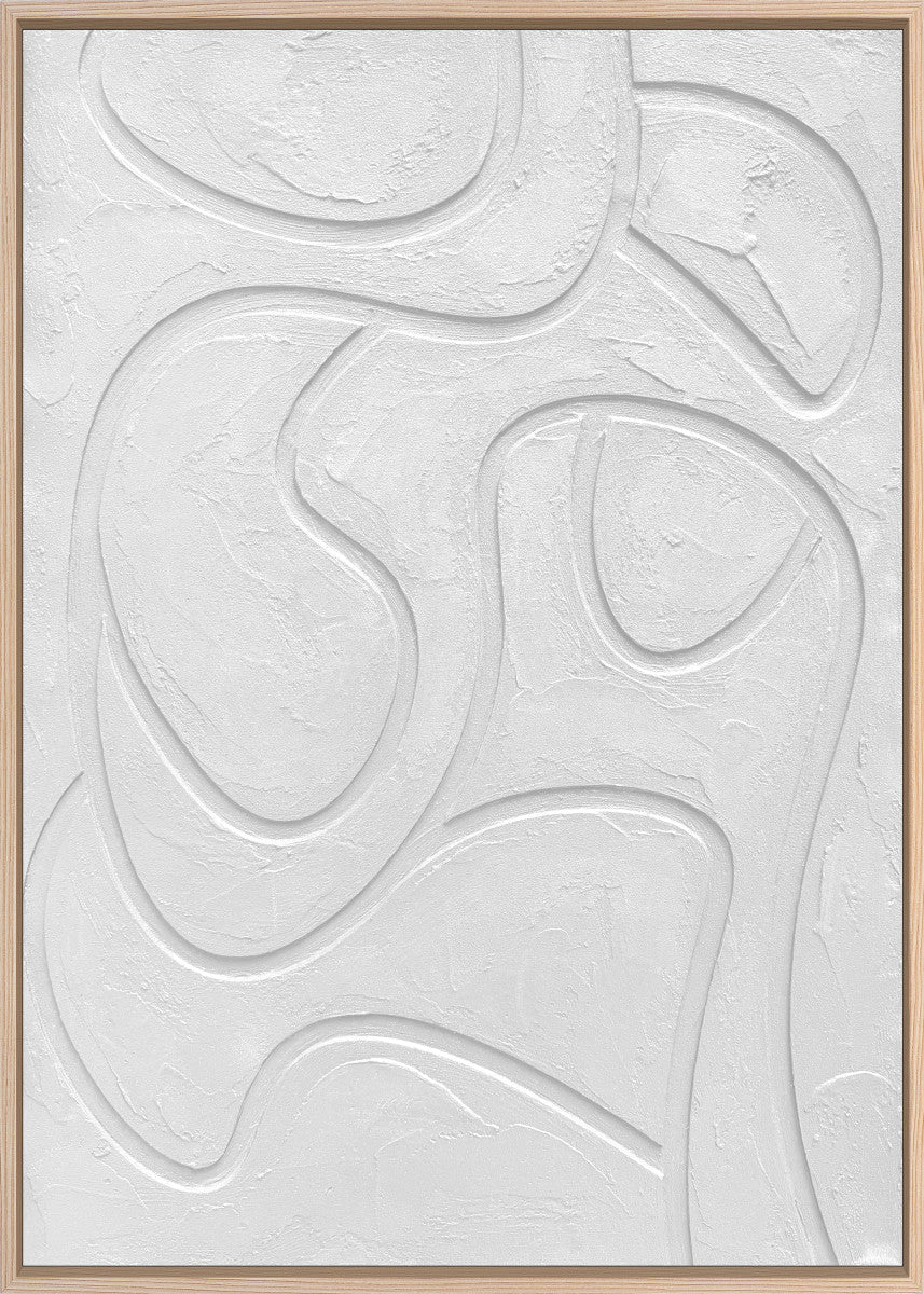 3D-Wanddekoration «Weiss 5» 50 × 70 cm