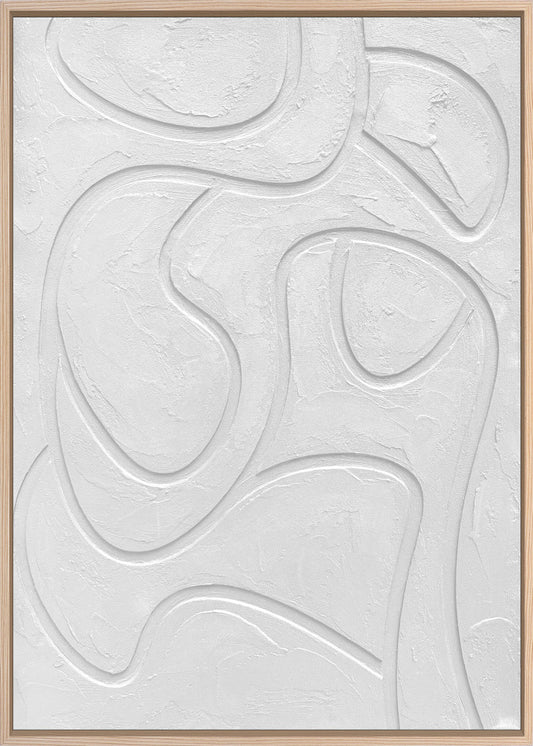 3D-Wanddekoration «Weiss 5» 50 × 70 cm