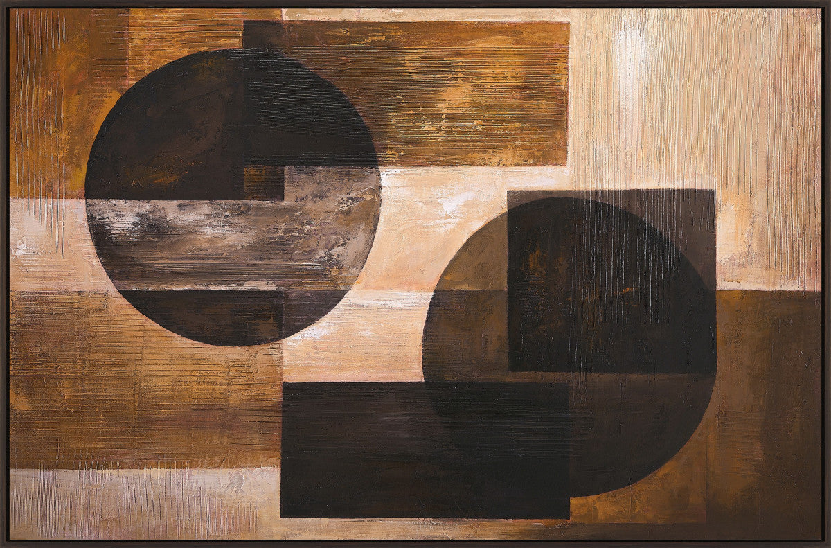 Ölgemälde «Abstrakt 1» 100 × 150 cm mit Rahmen – Ansicht 3