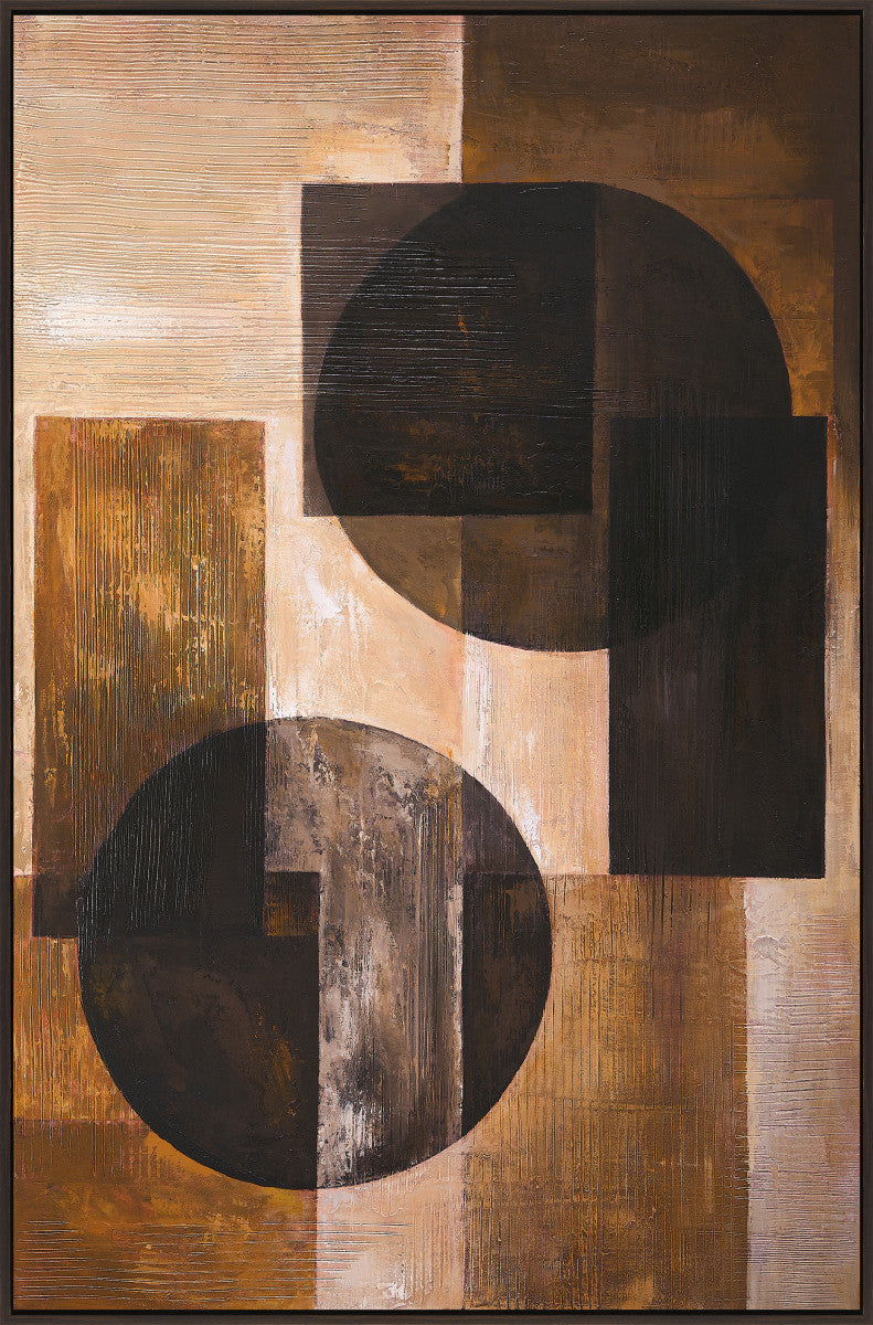 Ölgemälde «Abstrakt 1» 100 × 150 cm mit Rahmen – Ansicht 2
