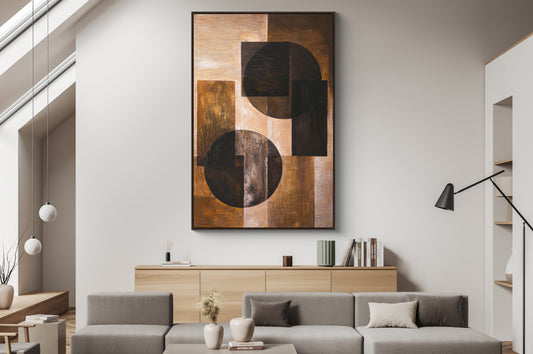 Ölgemälde «Abstrakt 1» 100 × 150 cm mit Rahmen