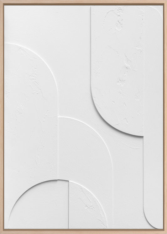 3D-Wanddekoration «Weiss 2» 50 × 70 cm