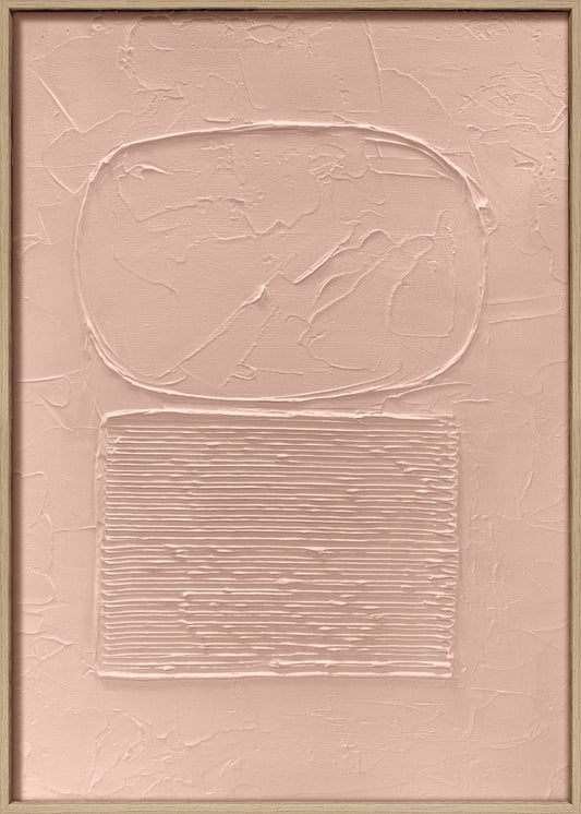 3D wanddecoratie 50x70cm terracotta. Set van 6