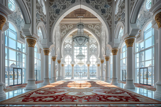 Glasbild «Palastsaal» 120 × 80 cm