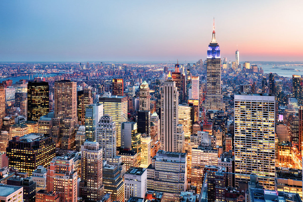 Glasbild «Manhattan» 120 × 80 cm – 3D-Relief