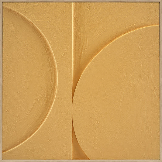 3D wanddecoratie 80x80cm Halve cirkels ray flower