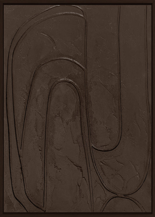 3D-Wanddekoration «Braun 1» 50 × 70 cm