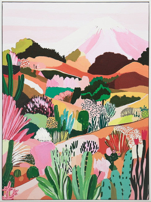 Leinwandbild «Hügel 2» mit Rahmen 45 × 60 cm