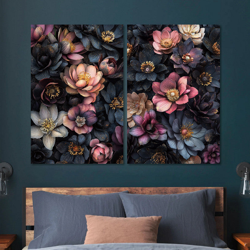 Glasbild «Blumen» 120 × 80 cm – 3D-Relief – Ansicht 2