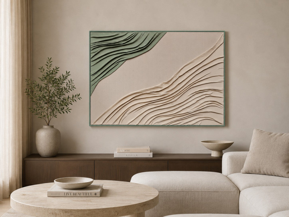 Ölgemälde «Wellen» 80 × 120 cm mit Rahmen – Ansicht 6