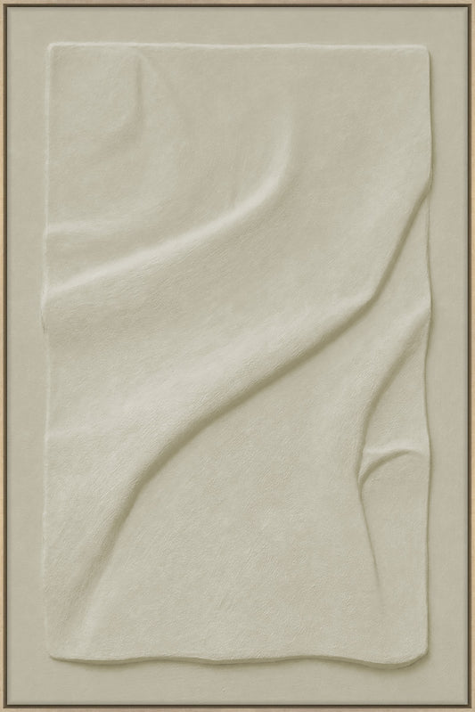 3D-Wanddekoration «Beige Wellen» 80 × 120 cm