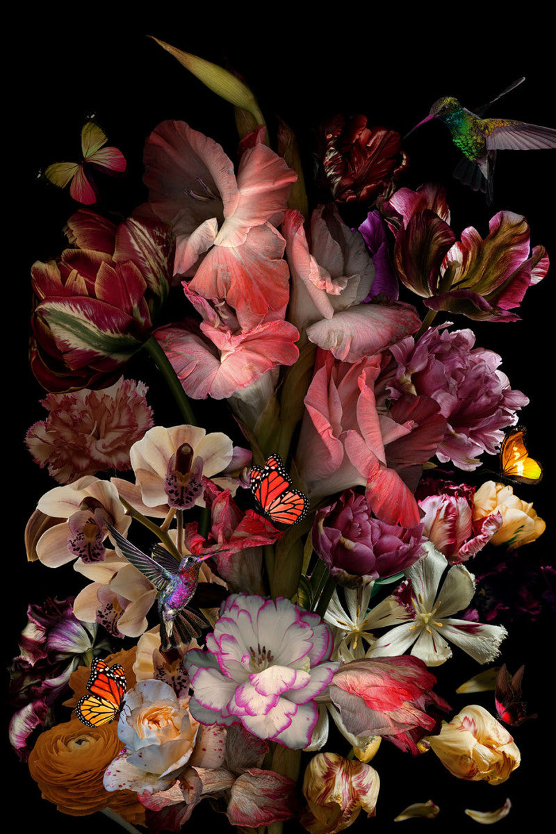 Glasbild Blumenmotiv 120 × 80 cm – Art. GLAS080120-852