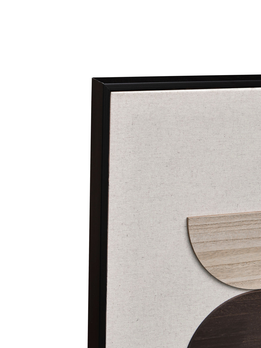 Ölgemälde «Mit Holzelementen 1» 80 × 120 cm mit Rahmen – Ansicht 5