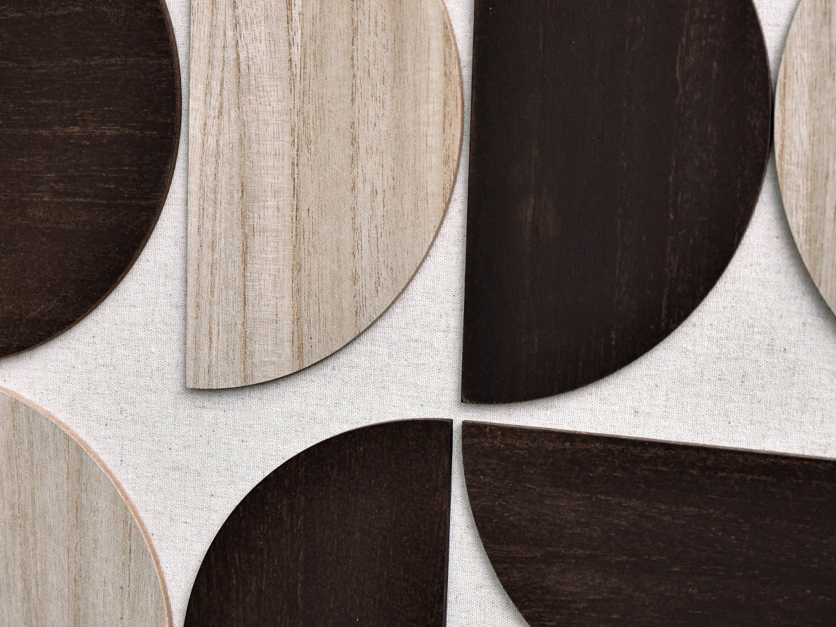 Ölgemälde «Mit Holzelementen 1» 80 × 120 cm mit Rahmen – Ansicht 4
