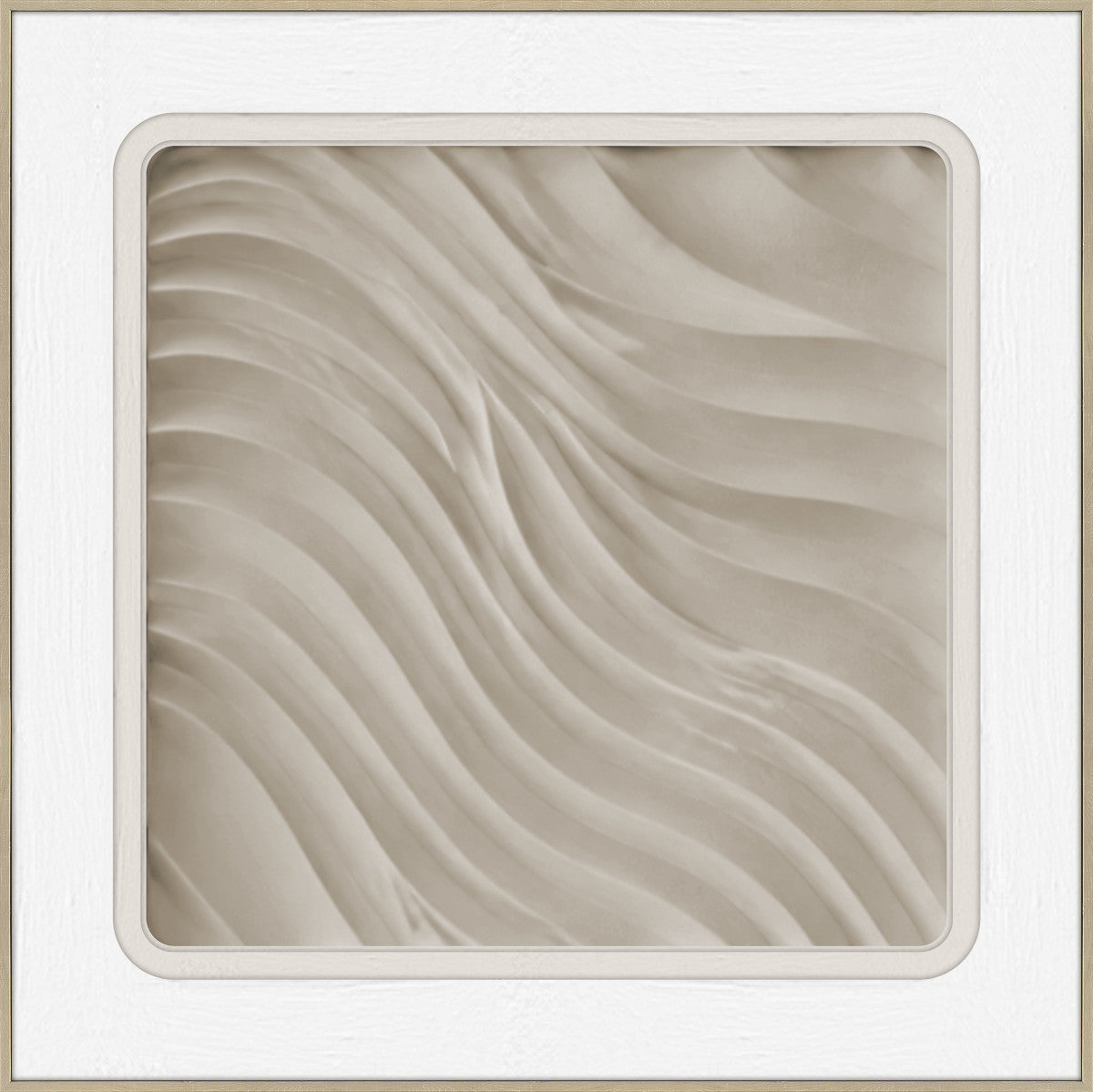 3D-Wanddekoration «Sandwellen 1» 60 × 60 cm