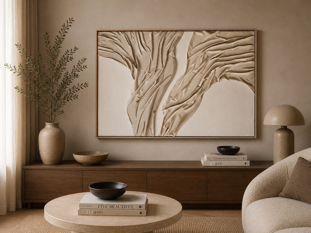 Ölgemälde «Fluss» 80 × 120 cm mit Rahmen – Ansicht 2
