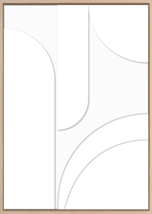 3D-Wanddekoration «Weiss 1» 50 × 70 cm